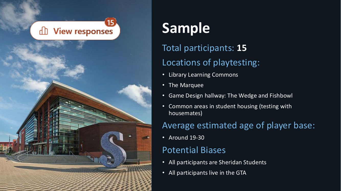 Playtest report, slide 4 of 14
